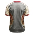 thumbnail image 4 of 2026 Soccer Jerseys Shirts for Men Country Team Short Sleeve Crew Neck Fan International Football Shirt Retro Streetwear Top, Light Gray XL, 4 of 4