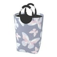 thumbnail image 2 of YFYANG 50L Foldable Laundry Hamper, Waterproof Oxford Fabric Pastel Cute Butterfly Doodle Laundry Bag Laundry Baskets, 2 of 6