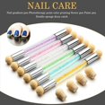 thumbnail image 1 of Jinsinto 6pcs Nail Art Sponge Glitter Powder Picking Dotting Gradient Pen Brush DIY Tool, 1 of 5