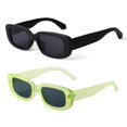 thumbnail image 1 of Gafas de sol BUTABY Rectangulares de estilo retro UV400 para mujer, 1 of 6