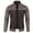 Coffee, variant on WREESH Fashion Jacket Men'S Long Zipper Sweater Sleeve Sweater Coat Men Long Sleeve Hoodless Casual Outwear Jackets Black