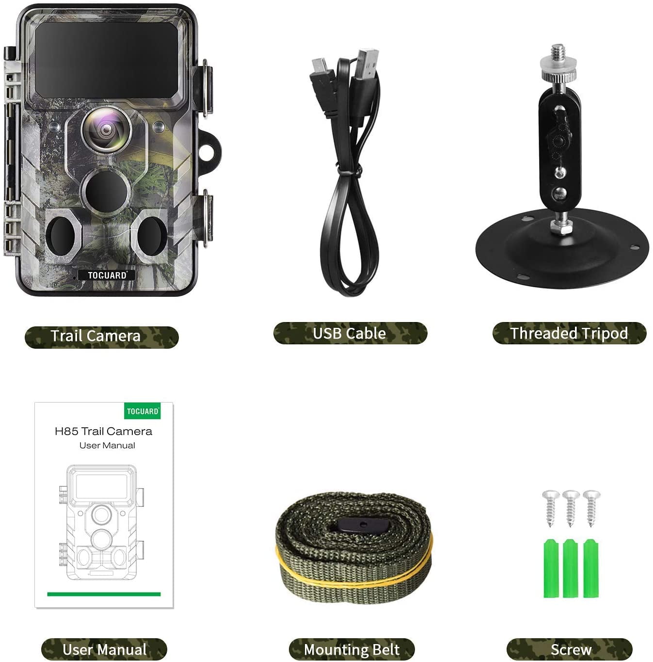 toguard wifi trail camera 20mp 1296p game camera motion activated night infrared