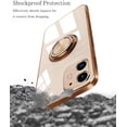thumbnail image 6 of Case for iPhone 11 Case 6.1" Slim Thin Ring Stand Holder Silicone Phone Cases Soft Flexible TPU Electroplated Frame Shock-Absorption Protective Bumper Cover for iPhone 11 - Light Pink, 6 of 18