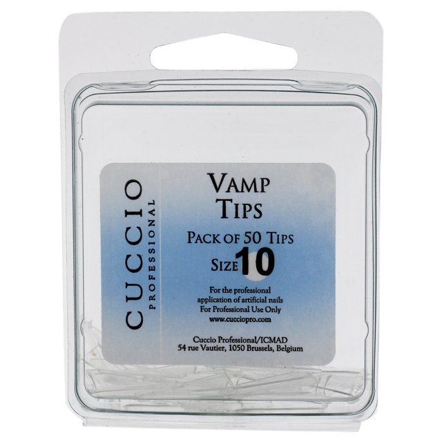 Uñas acrilicas Cuccio Vamp Tips - 10 Acrylic Nails Dama 50 Pc