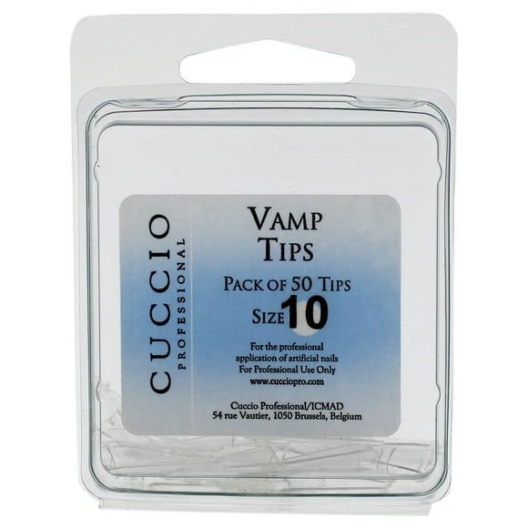 Uñas acrilicas Cuccio Vamp Tips - 10 Acrylic Nails Dama 50 Pc
