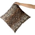 thumbnail image 5 of Brown Leopard Pillow Cover 16x16 Inches Cheetah Throw Pillows Set of 2 Soft Cotton Leopard Print Decorative Throw Pillow Covers for Home Couch Sofa Bedroom Livingroom, 5 of 6
