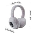 thumbnail image 3 of Eolstice Multi Functional Warm Bluetooth Earmuffs, Wireless Noise Reduction Headset, Foldable Heated Earmuffs For Outdoor Sports, Cold Weather Ear Warmers, Music Call Accessory(Gray), 3 of 6