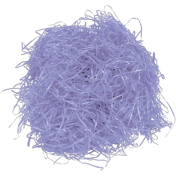 1.25 Purple Pastel Colored Easter Basket Grass filler To add to Easter