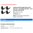 thumbnail image 2 of Suspension Ride Height Sensor Set 4 Piece Set - Compatible with 2007 - 2012 Mercedes-Benz GL450 2008 2009 2010 2011, 2 of 2