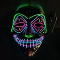 thumbnail image 3 of Máscara El Luminous Monster Black V Divertidas banderas de terror para Halloween, 3 of 3