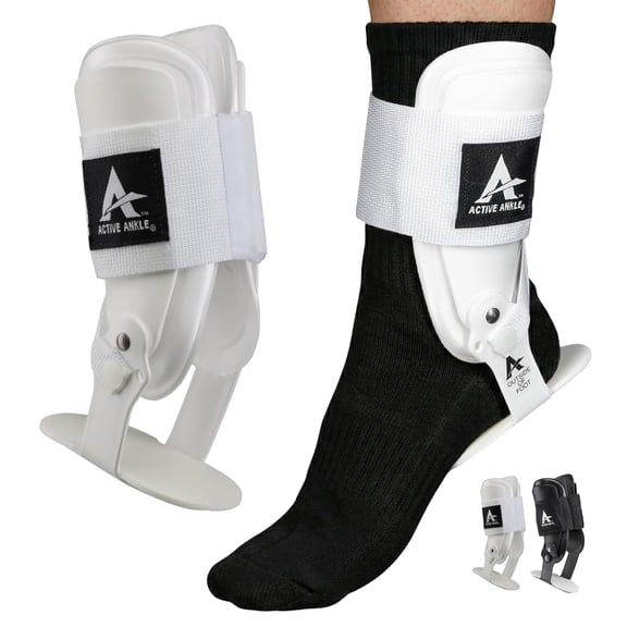 Active Ankle T2 Adjustable Ankle Brace, Large, White