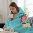 thumbnail image 5 of Pokemon Totodile Throw Blanket Cute Flannel for Boys Girls Men Women, 5 of 7