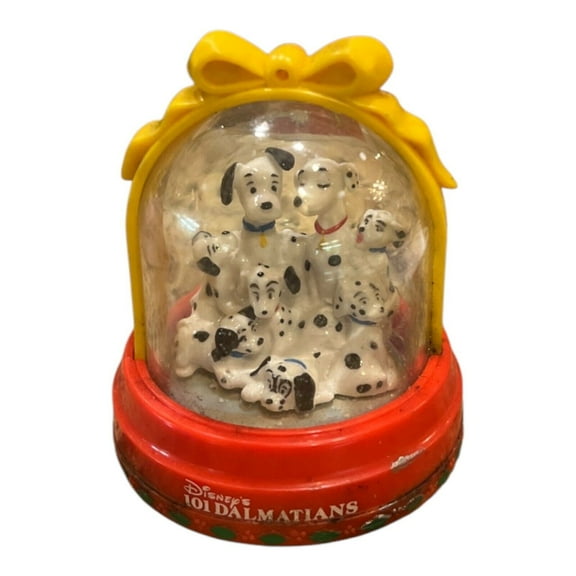 101 Dalmation Christmas Snowglobe McDonalds 1996 Great Condition Holiday Gift