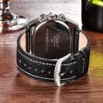 thumbnail image 4 of OULM OULM Multi-Time Zone Men's Watch with Large Dial, Alloy Case, and Genuine Leather Strap - HP9315 (Black), 4 of 7