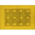 thumbnail image 1 of Ahgly Company Machine Washable Indoor Rectangle Oriental Yellow Traditional Area Rugs, 8' x 12', 1 of 4