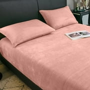 Home Extra Soft Velvet Plush Queen Micro Fleece Sheet Set | Deluxe Microplush Non Pilling Sheets, Deep Pocket | Lavish Sherpa Velvet Luxe Collection