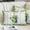 Off-White, variant on St. Patrick's Day Pillow Covers, Linen Long Throw Pillow Case, Green Lucky Shamrock Watering Can Wood Gray Holiday Pillow Protector Decorative Cushion Cover for Living Room/Bedroom 20" x 30"