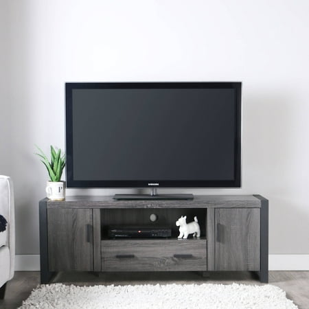 Walker Edison Metal and Wood TV Stand for TV's up to 66