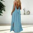thumbnail image 2 of Elegant Sleepwear Dress for Women â Soft Loose Casual Nightgown with Strappy Back, Open Back Design, for Home, Leisure, Summer, Beach & Vacation, 2 of 7