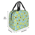 thumbnail image 4 of Kdxio Avocado and Hearts Print Insulated Lunch Bag,Reusable Tote Lunch Box for Women Men,Leakproof Cooler Lunch Bags for Work Office Travel Picnic, 4 of 6