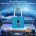 thumbnail image 3 of Labymos T1004D Smart BT Fingerprint Padlock Rechargeable Keyless 20 Fingerprints Emergency Unlocking Easy Operation IP65, 3 of 8