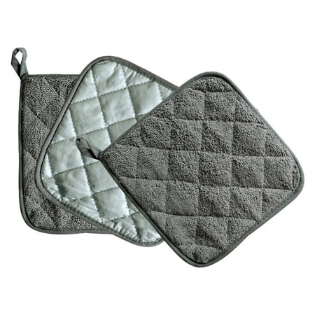 

Kitchen Gadgets 2 Pcs Count 6 Color Cotton Pot Holder Set Machine Washable Pot Holders Heat Kitchen Oven Towel Pot Holder