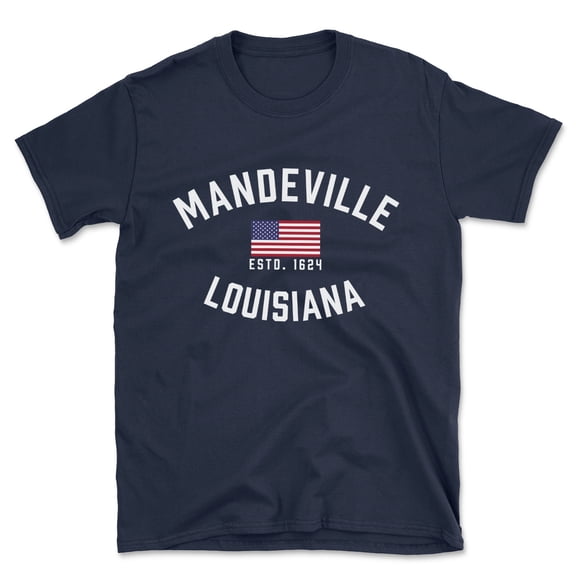Mandeville Louisiana Patriot Men's Cotton T-Shirt