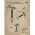thumbnail image 2 of CAG 25x32 Gold Ornate Wood Framed with Double Matting Museum Art Print Titled - Patent Document of a Razor, 2 of 4