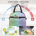 thumbnail image 4 of Easygdp Beautiful Glitter Caja de Almuerzo para Mujeres y Hombres, Bolsa de Almuerzo Insulada, Bolsas Reutilizables Impermeables para Viajes, Trabajo y Picnics, 4 of 7