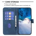 thumbnail image 2 of ELEHOLD Wallet Case for Samsung Galaxy S23 Ultra, Embossed Pattern Flip Folio Card Slots Kickstand Magnetic Clasp Premium Leather Wallet Case for Samsung Galaxy S23 Ultra,Blue, 2 of 8