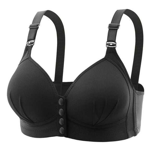 Mrat Liquidation Soutiens-Gorge de Nuit pour Femmes Forte Poitrine Liquidation Femme Soutien-Gorge d'Été Sans Armature Camisole Lingerie sous-Vêtements Amazideal Soutien-Gorge Sans Bretelles L_22 Noir 4TG