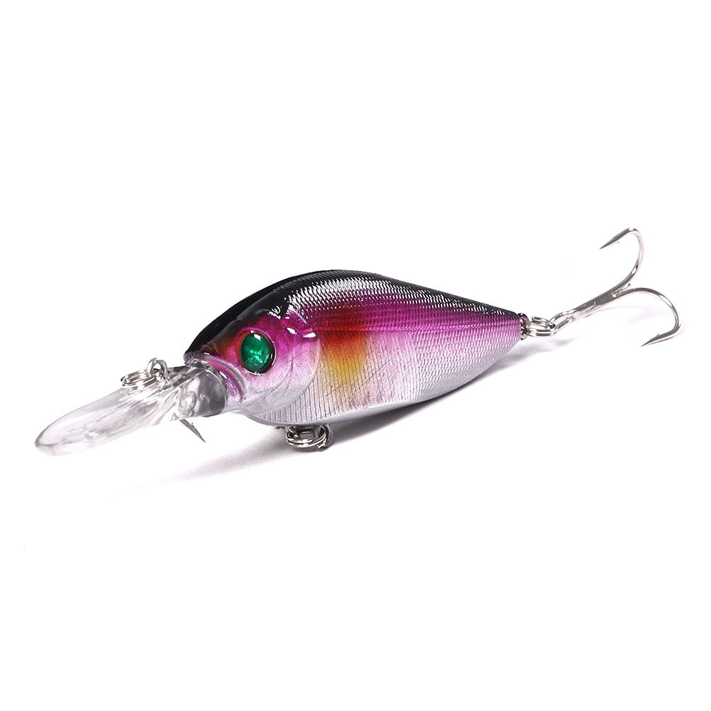 HENGJIA Minnow Fishing Lures Kit with Treble Hooks for Saltwater Freshwater, Lure kit for Trout Bass Salmon Fishing,10PCS