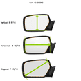 thumbnail image 5 of Fits 05-07 Sienna Right Pass Mirror Glass Lens w/Dot Signal Icon 2 Options, 5 of 6