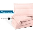 thumbnail image 5 of VEGAS HOTEL COLLECTION Classic Egyptian Cotton 1-Piece Duvet Cover { Zippered Closure } 1000 Thread Count- Fabulous Solid Looking Color Pink - Full Size, 5 of 7
