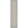 thumbnail image 6 of SAFAVIEH Beach House Nima Trellis Indoor/Outdoor Area Rug Cream/Blue, 5'3" x 7'6", 6 of 10