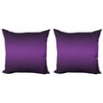 thumbnail image 1 of Ambesonne Ombre Throw Pillow Cover 2 Pack, Cinema Curtain Design, 20", Purple, 1 of 2