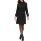 thumbnail image 2 of Abrigo de mujer de doble botonadura con cuello alto, abrigo de invierno de longitud media con cinturón, talla XL, color negro, 2 of 6