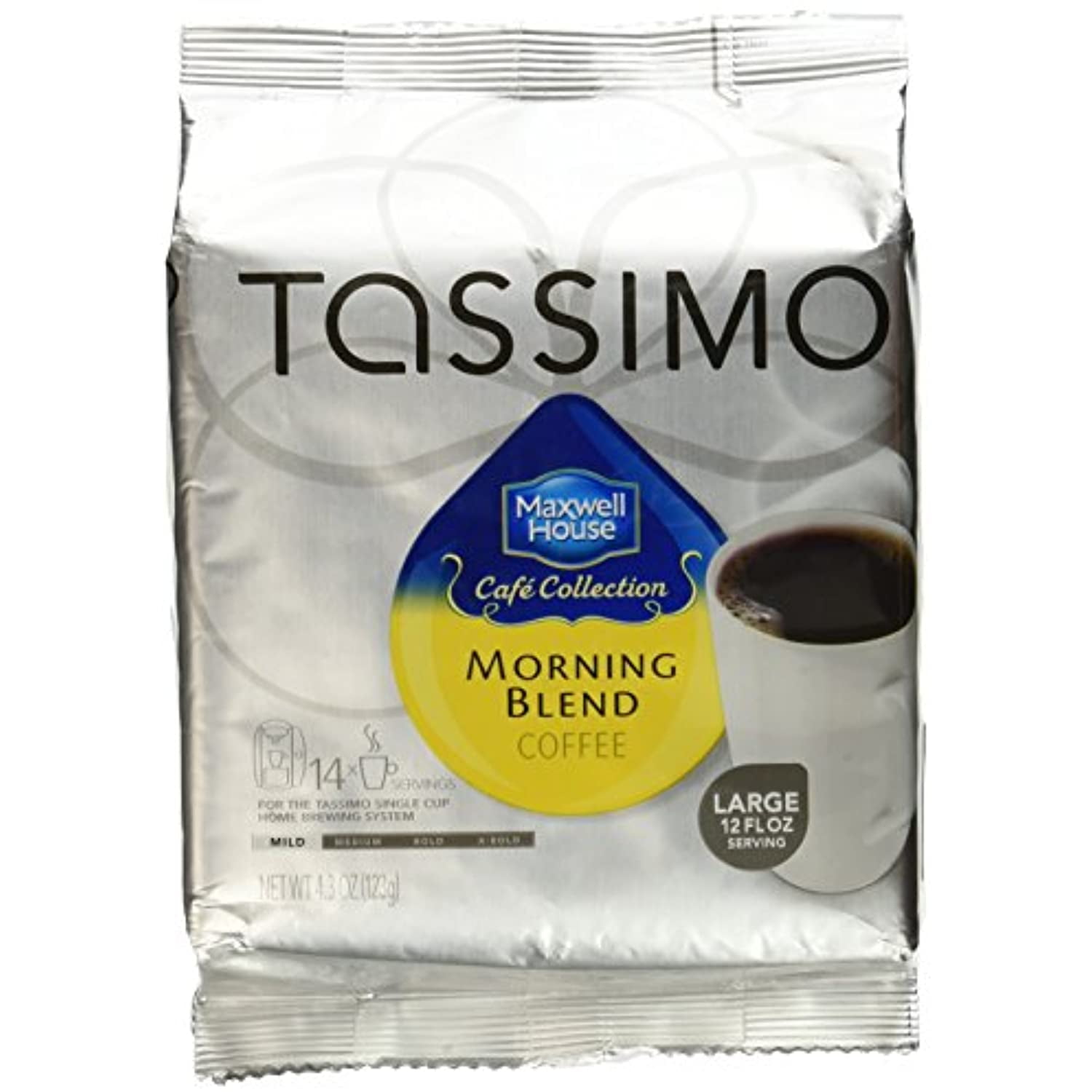 Tassimo Morning Café XL Breakfast Morning Coffee Capsule Roast Coffee 21  T-Discs