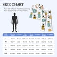 thumbnail image 4 of Vsdgher Colorful Insects Mens Pajama Set, Soft Warm Long Sleeve Sleepwear, Cozy Button-Down Pjs for Men-, 4 of 7
