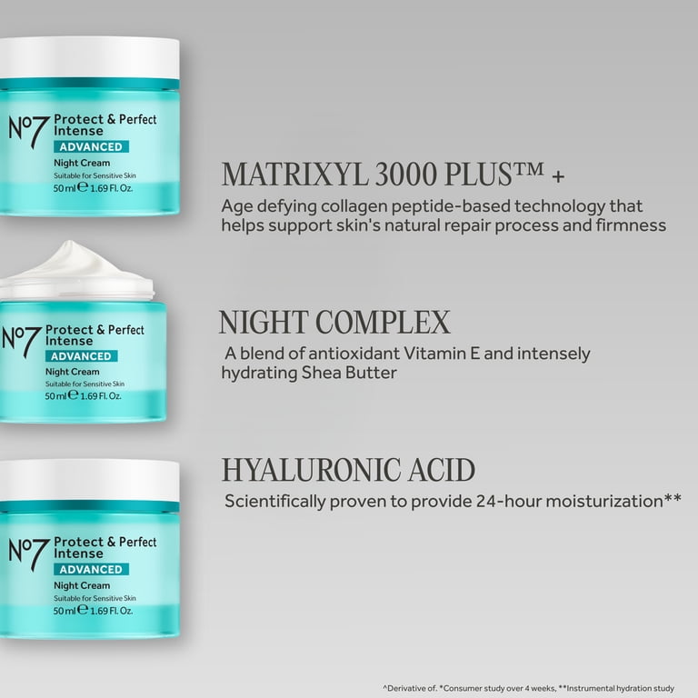 No7 Anti-Aging Night Cream with Hyaluronic Acid, Vitamins
