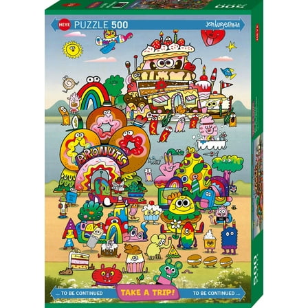 Heye: Take a Trip! with Jon Burgerman: 500 Piece Puzzle