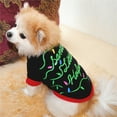 thumbnail image 2 of YUEHAO Christmas Sweaters for Dogs,  Pet Supplies New Pattern Tricolor Christmas Dog Clothing Cotton Greent Shirt Puppy Black, 2 of 4