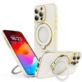 thumbnail image 6 of Innens Case with Screen Protector and Built-in Lens Protector for iPhone15/15 Plus/15 Pro/15 Pro Max Magnetic Plating Cover, White, 6 of 16