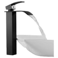 thumbnail image 2 of Mezclador de lavabo de montaje en cubierta para cambio rápido, mezclador en cascada con control de manija única para ajuste sin esfuerzo de la temperatura y el flujo del agua, diseño moderno con, 2 of 5