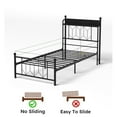 thumbnail image 3 of Twin Bed Frames , Headboard and Charging Station & LED Light for Bedroom, Solid and Stable, Noise Free, No Box Spring Needed, 3 of 8