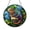 Acrylic 3.5 Inch, variant on Whimsical Lizard Stained Glass Suncatcher Window Decor Reptile Art with Funny Glasses Nature Inspired Hanging Glass Panel