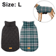 thumbnail image 2 of Chaquetas para perros, abrigos impermeables para perros, abrigos a prueba de viento para clima frío, ropa para perros, suéteres reversibles a cuadros de estilo británico para perros, 2 of 7