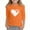 1#Orange, variant on Kiijoy Toddler Girls Orange T-Shirt Heart Print 3/4 Sleeve Casual T Shirt, Sizes 2-3