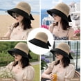 thumbnail image 6 of Women’s Wide Brim Straw Sun Hat, Floppy Beach Hat for Summer Travel, Vacation, Pool and Outdoor Wear, Black, TIKA, 6 of 7