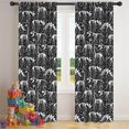 thumbnail image 5 of Blackout Kids Curtains,Black Cartoon Dinosaurs Fossils Pattern Childrens Insulated Curtains Set Of 2,Bedroom Essentials,Toddler Room Decor 42"x84", 5 of 5